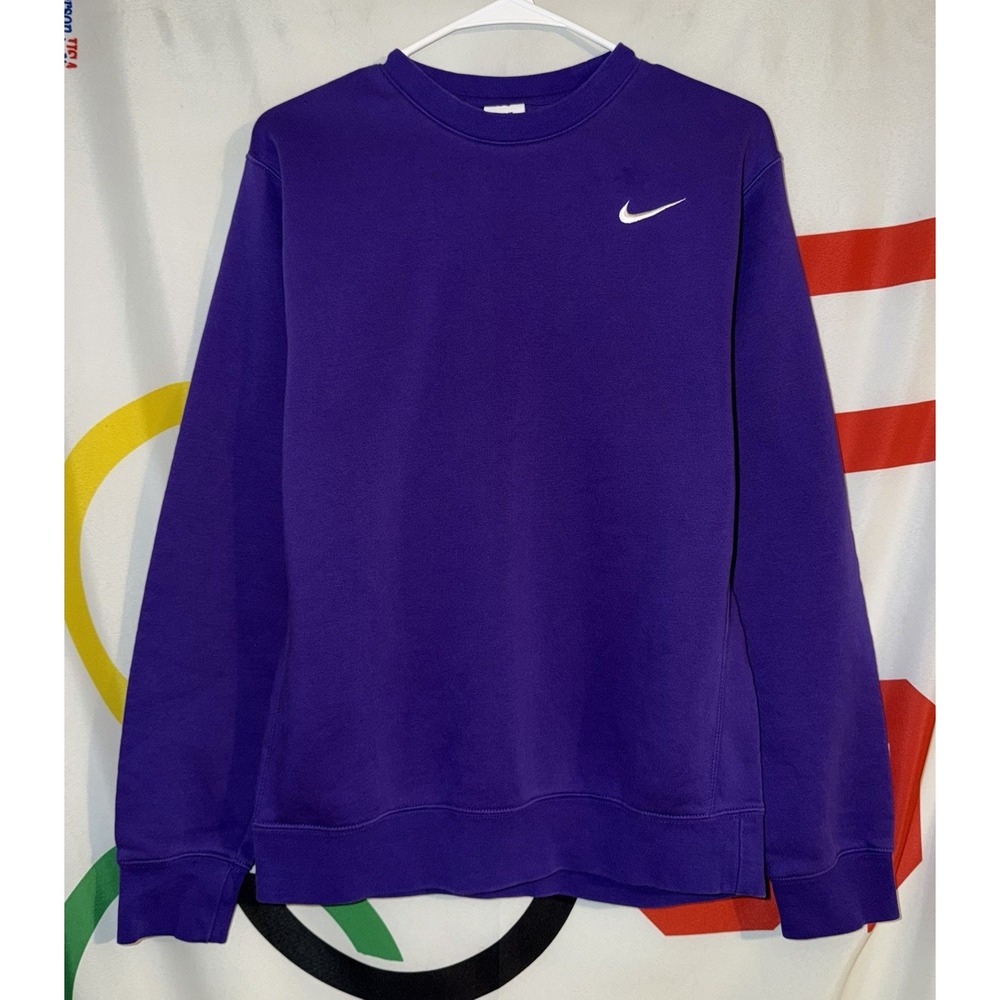 Nike Crewneck Sweatshirt Small Purple Pullover